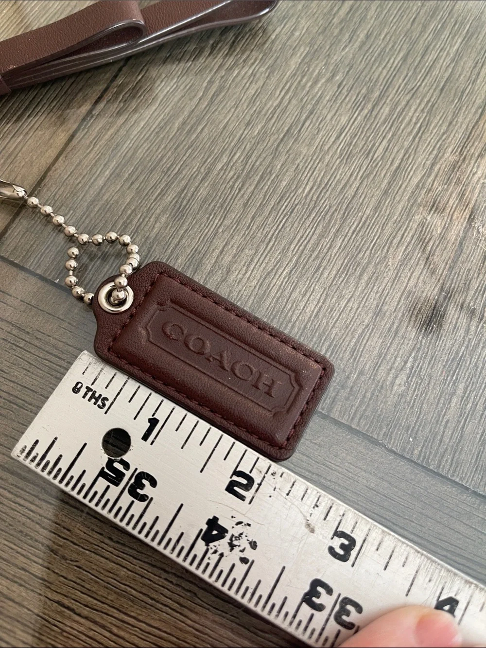 Coach Brown Hangtag & Zipper Pull - Replacement Parts